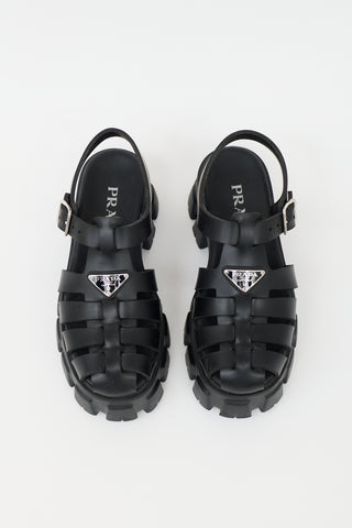 Prada Rubber Monolith Fisherman Sandal