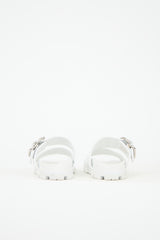 Prada Rubber Double Strap Sandal