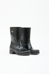 Prada Rubber Logo Rain Boot