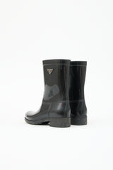 Prada Rubber Logo Rain Boot