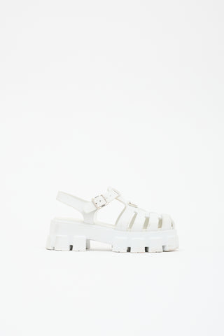 Prada Rubber Monolith Fisherman Sandal