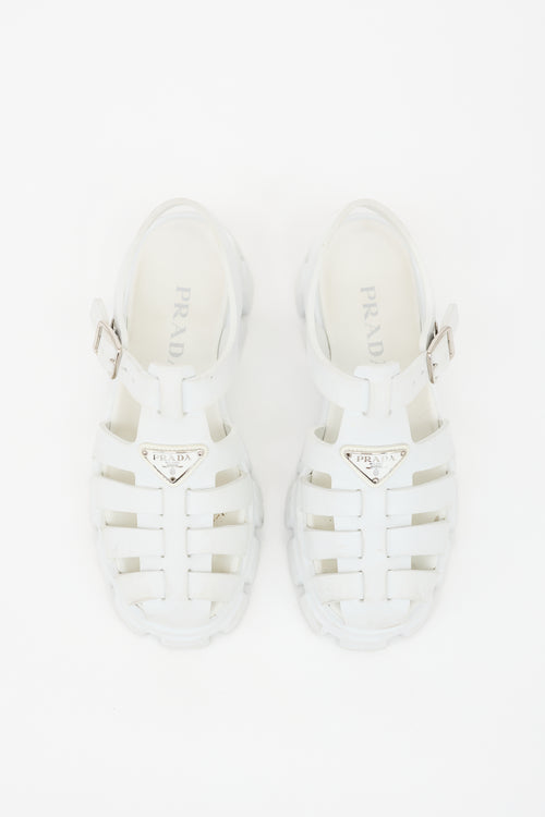 Prada Rubber Monolith Fisherman Sandal
