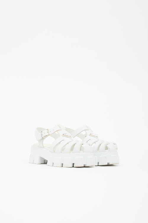 Prada Rubber Monolith Fisherman Sandal