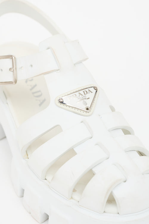 Prada Rubber Monolith Fisherman Sandal