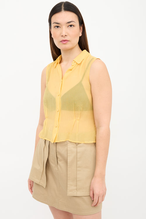 Prada Silk Crepon Top