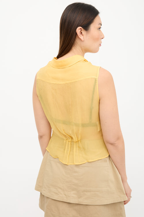 Prada Silk Crepon Top