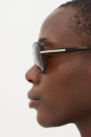Prada SPR 08O Conceptual Rectangle Sunglasses