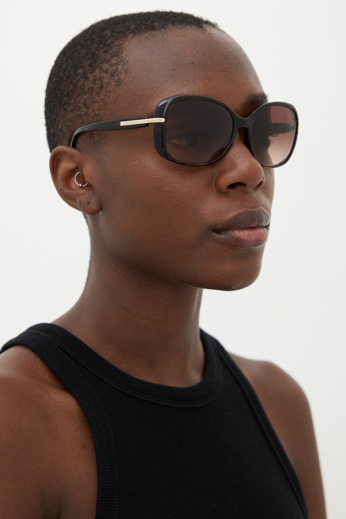 Prada SPR 08O Conceptual Rectangle Sunglasses