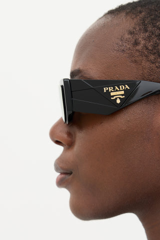 Prada SPR 11Z Rectangle Sunglasses