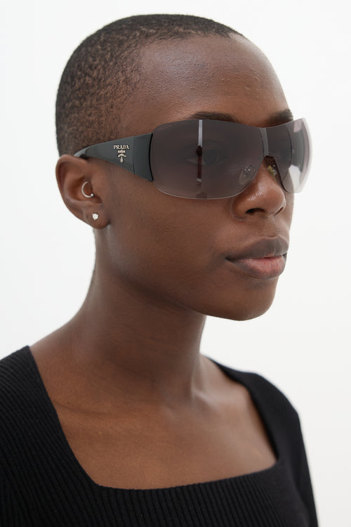 Prada SPR 22M Shield Sunglasses