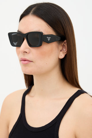 Prada SPR08Y Logo Square Sunglasses