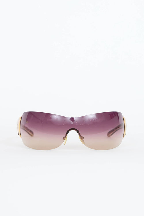 Prada SPR54G Shield Sunglasses