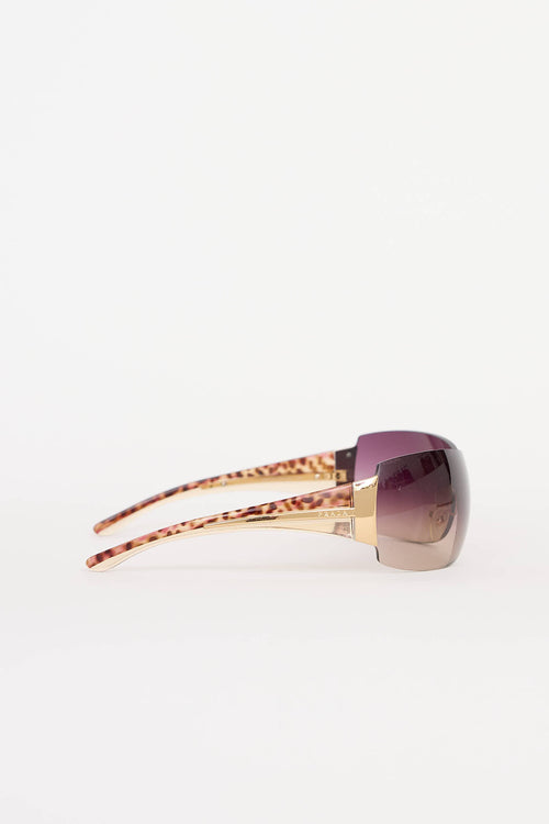 Prada SPR54G Shield Sunglasses