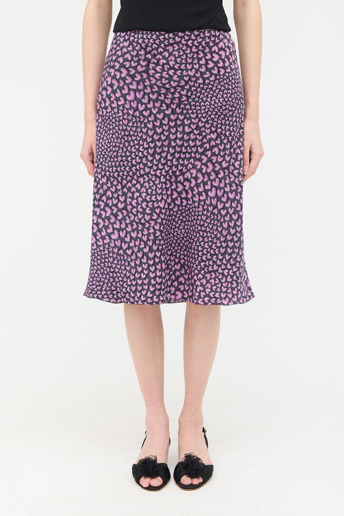 Prada SS 2000 Silk Heart Skirt