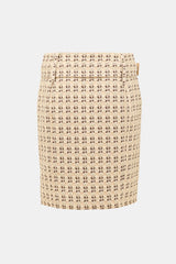 Prada SS 2002 Metallic Cloqué Skirt