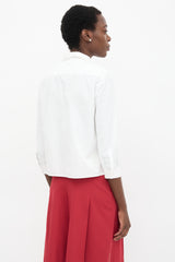 Prada SS 2013 Flower Applique Shirt