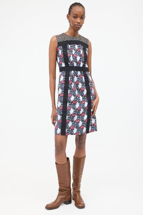 Prada SS 2015 Floral Panel Dress