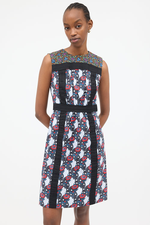 Prada SS 2015 Floral Panel Dress