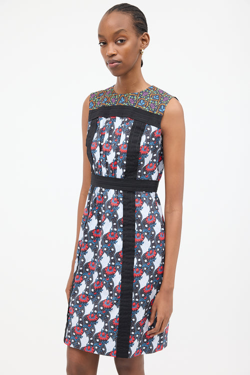 Prada SS 2015 Floral Panel Dress