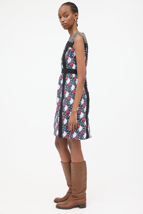 Prada SS 2015 Floral Panel Dress