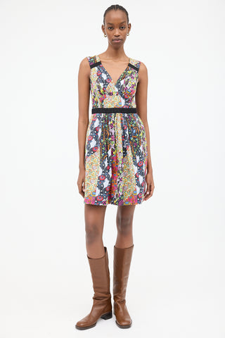 Prada SS 2015 Floral Patchwork Dress