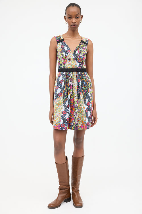 Prada SS 2015 Floral Patchwork Dress