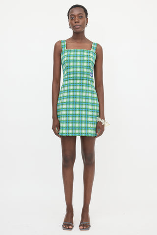 Prada SS 2017 Check Midi Dress