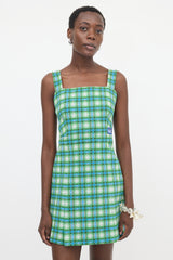 Prada SS 2017 Check Midi Dress