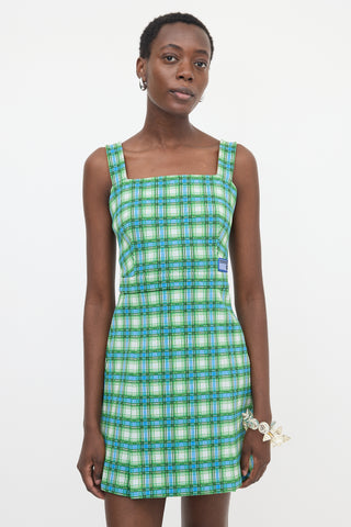Prada SS 2017 Check Midi Dress