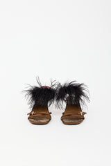 Prada SS 2017 Satin Feather Sandal