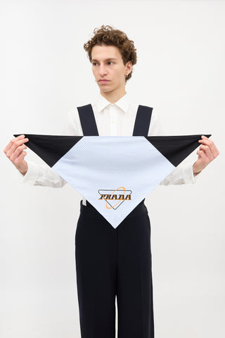 Prada SS 2020 Striped Logo Bandana