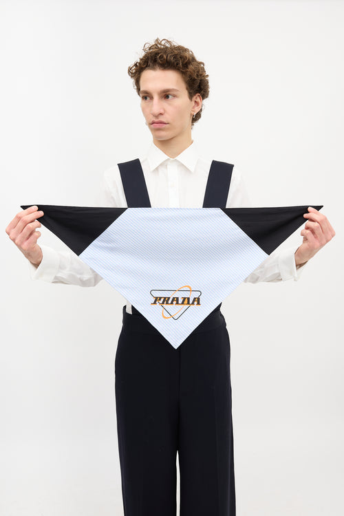 Prada SS 2020 Striped Logo Bandana