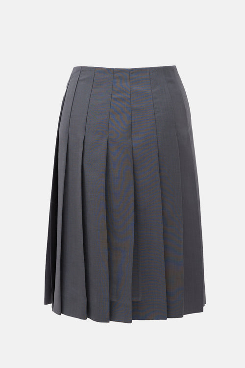 Prada SS 2005 Mohair Pleated Skirt