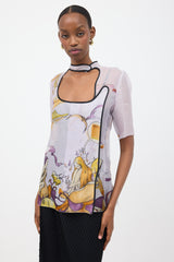 Prada SS 2008 Silk Printed Top