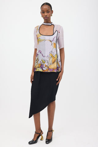 Prada SS 2008 Silk Printed Top