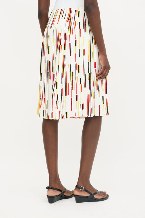 Prada SS 2016 Pleated Midi Skirt