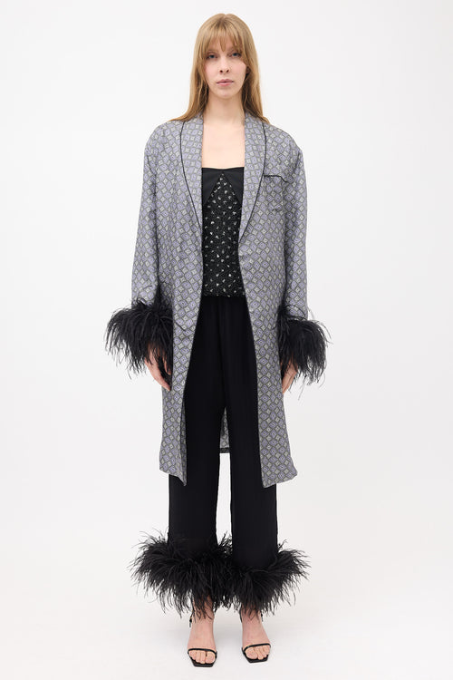 Prada SS 2017 Silk Printed Robe