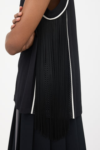 Prada SS 2020 Fringed Logo Jersey