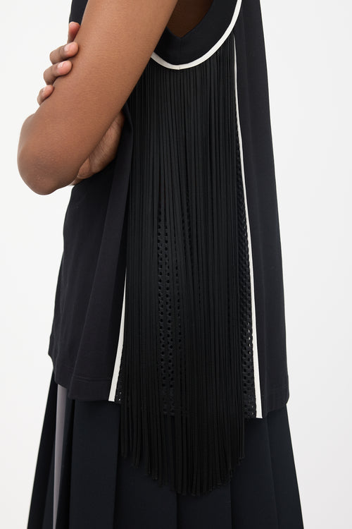 Prada SS 2020 Fringed Logo Jersey