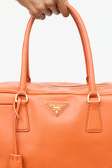 Prada Saffiano Leather Bauletto Bag
