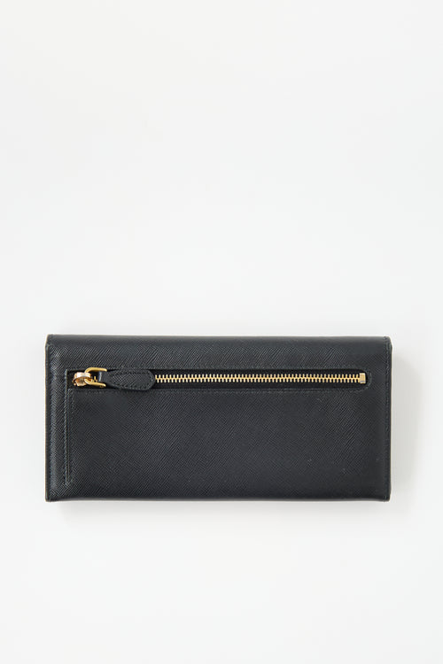 Prada Saffiano Leather Continental Wallet
