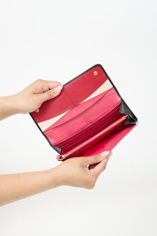 Prada Saffiano Leather Continental Wallet