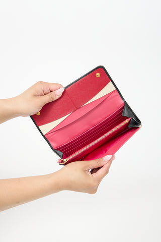Prada Saffiano Leather Continental Wallet