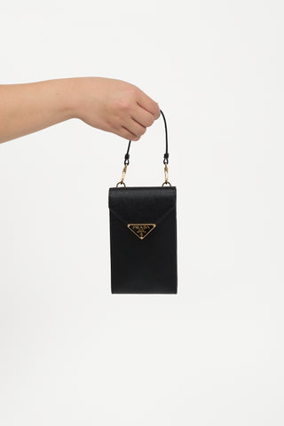 Prada Saffiano Leather Mini Crossbody Bag