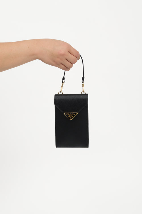 Prada Saffiano Leather Mini Crossbody Bag