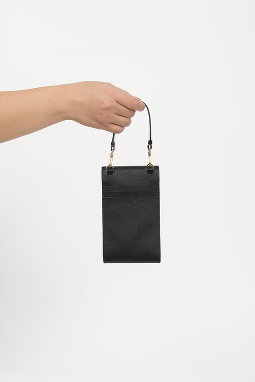 Prada Saffiano Leather Mini Crossbody Bag