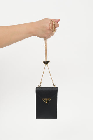 Prada Saffiano Leather Mini Crossbody Bag