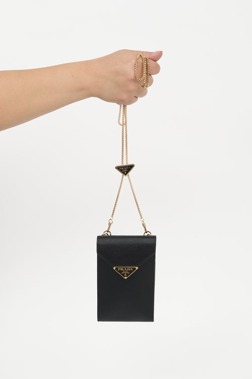 Prada Saffiano Leather Mini Crossbody Bag