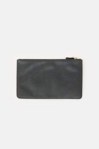Prada Saffiano Leather Dual Snap Pouch