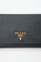 Prada Saffiano Leather Long Wallet